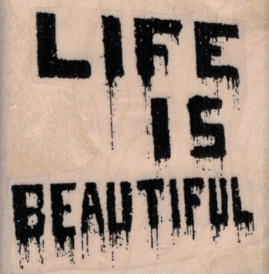 Banksy Life Is Beautiful 2 x 2