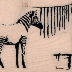 Banksy Zebra Washing 2 1/2 x 3 3/4-0