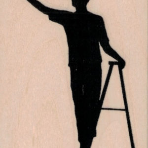 Banksy Ladder Painter 2 1/4 x 3 1/4-0