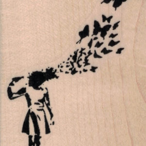 Banksy Butterfly Shooter 2 1/4 x 3-0