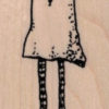 Whimsical Ghost With Legs 1 ½ x 2 ¾-0