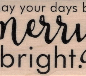 May Your Days Be Merry 1 1/2 x 2 1/4-0