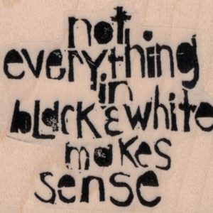 Ethos Not Everything In Black by Tina Walker 2 1/4 x 2-0