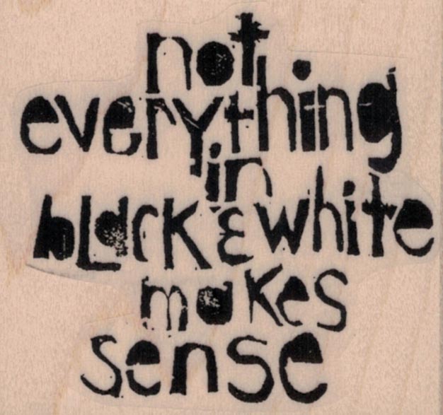 Ethos Not Everything In Black by Tina Walker 2 1/4 x 2