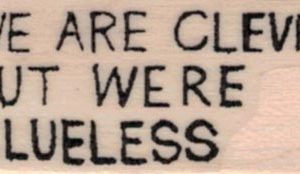 Banksy We Are Clever 3/4 x 1 1/2-0