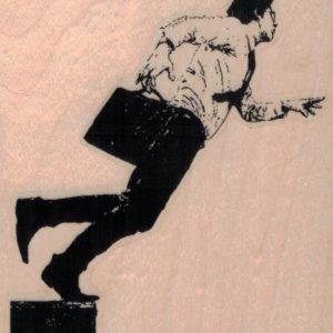 Banksy Businessman Falling 3 1/4 x 3 1/2-0