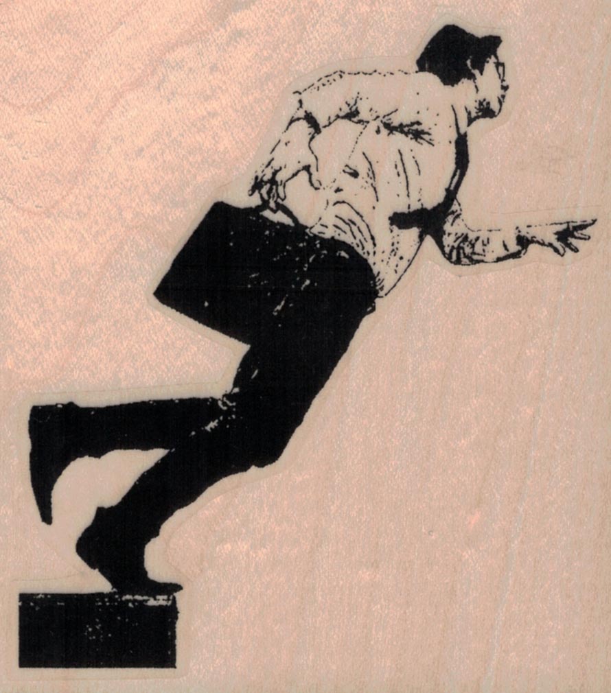 Banksy Businessman Falling 3 1/4 x 3 1/2