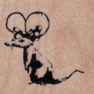 Banksy Minnie Mouse Rat 1 1/2 x 1 1/4-0