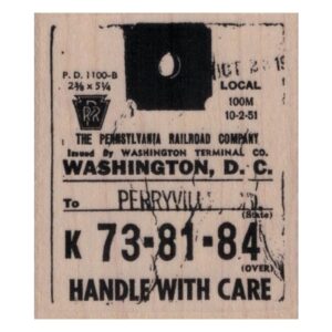 Pensylvania Railroad Baggage Tag