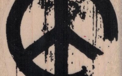 Banksy Peace Symbol 2 1/4 x 2 1/2