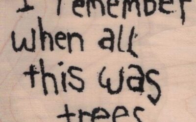 Banksy I Remember When All This Was Trees 1 3/4 x 2